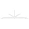 Ekena Millwork Vanguard Architectural Grade PVC Gable Bracket, 108"W x 36"H x 4"D x 4"F, 8/12 Pitch GBP108X36X0404VAN00 - alternate 2